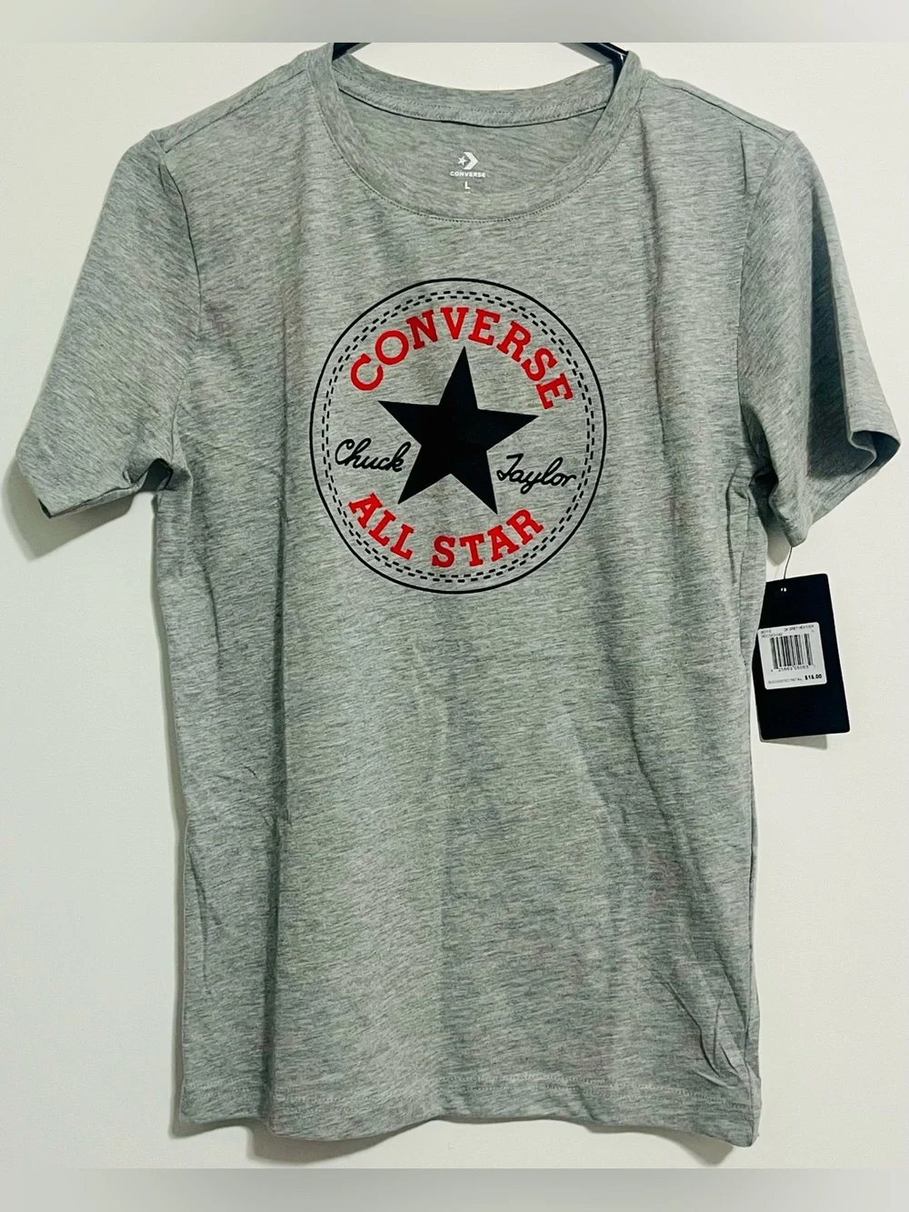 Converse Boys Gray All Star Graphic Tee